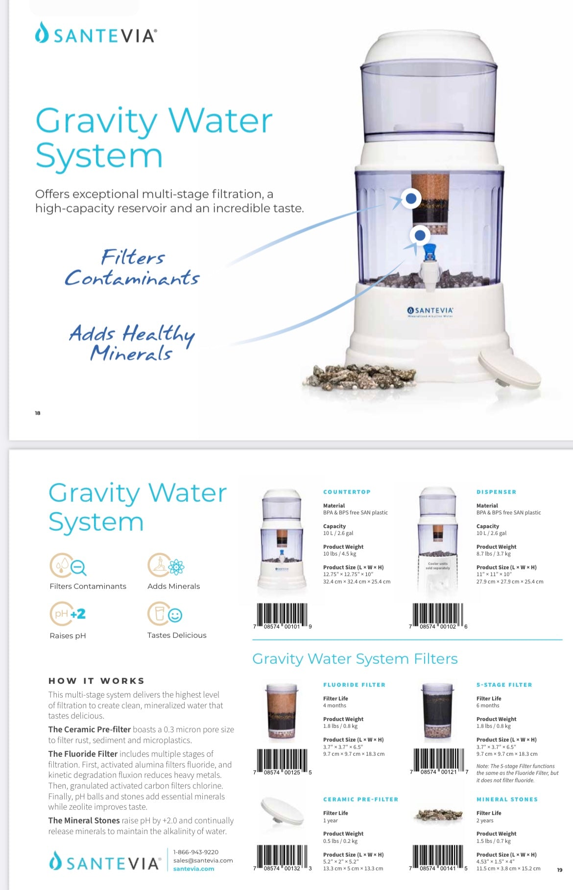 Santevia Gravity Water Systems