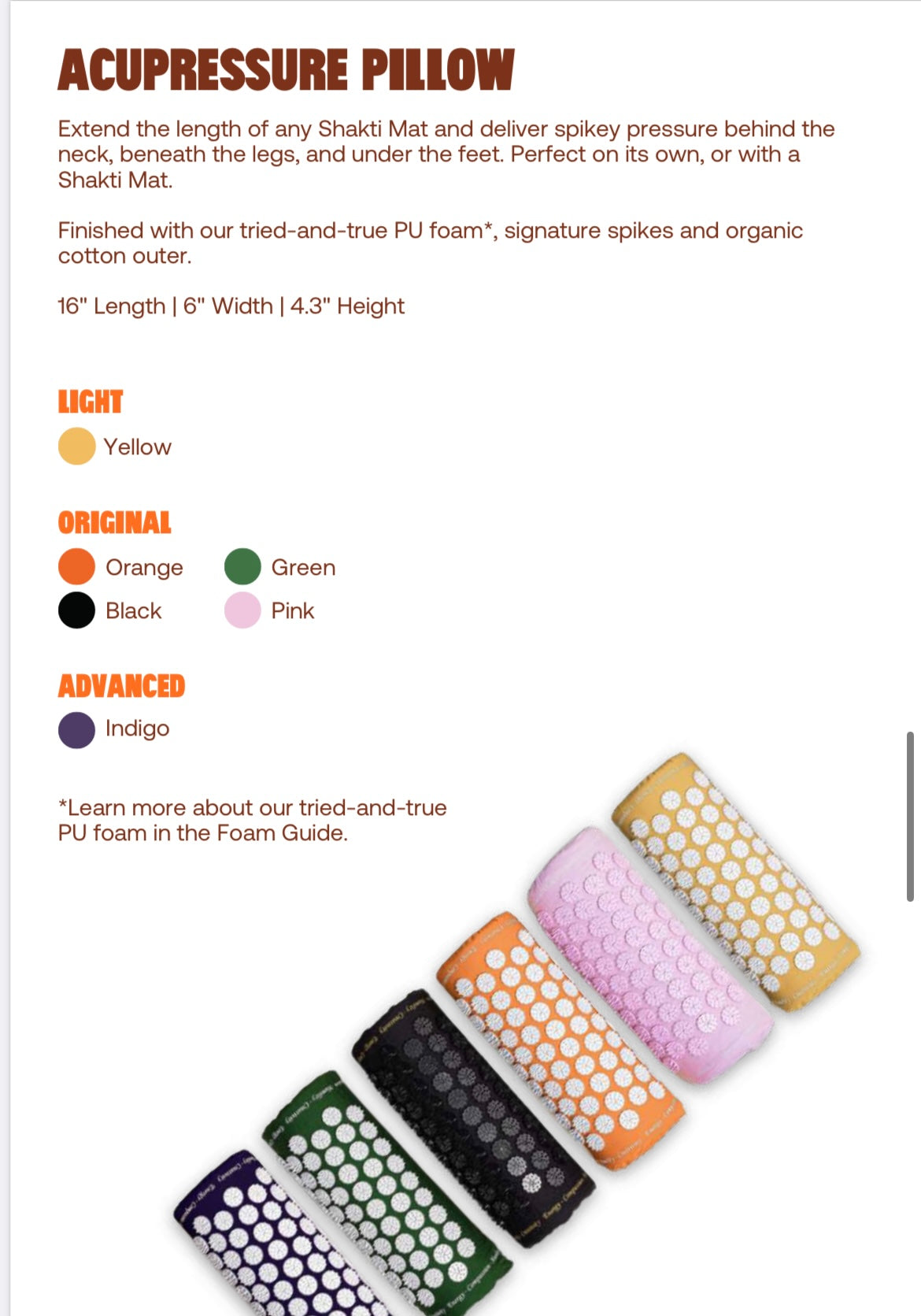 Shakti "Essential/original" Acupressure Pillow