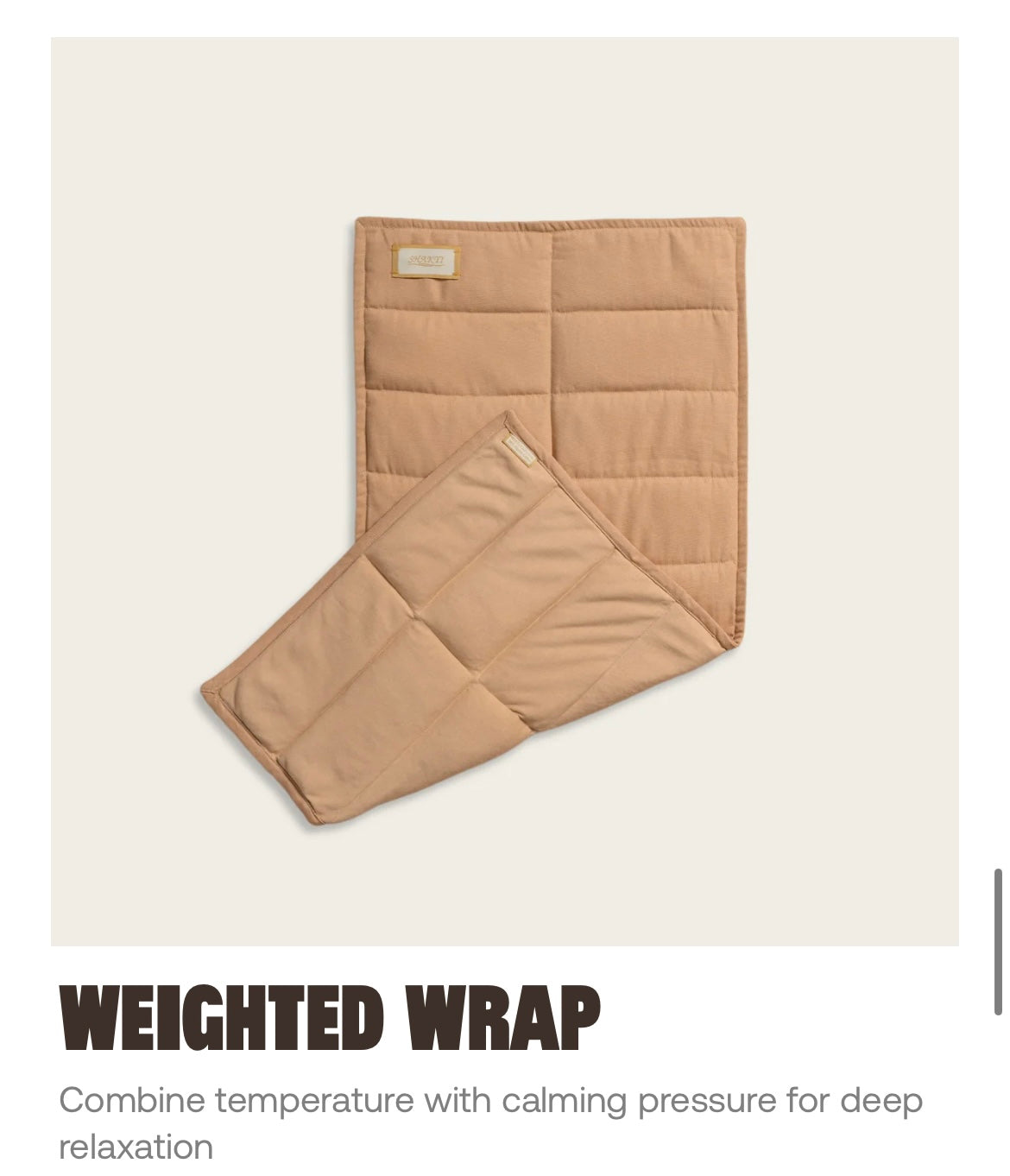 Shakti weighted wrap