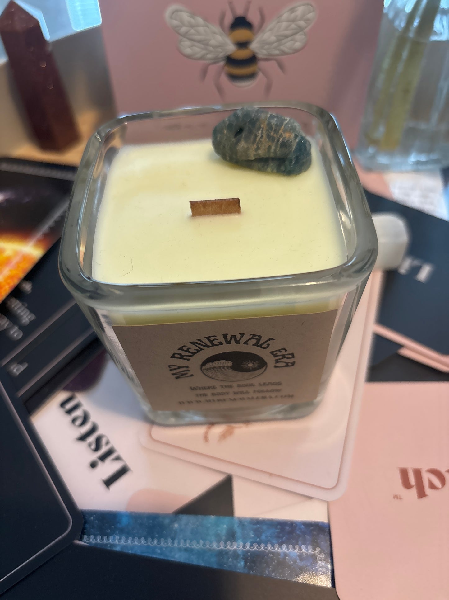 My Renewal Era - unscented, 6oz Organic Soy & Beeswax Candles
